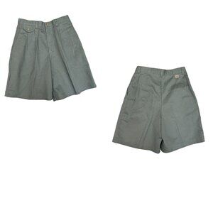 Vintage NWT  Lee Brand High Waisted Khaki Pleated Trouser Shorts Size 10P
